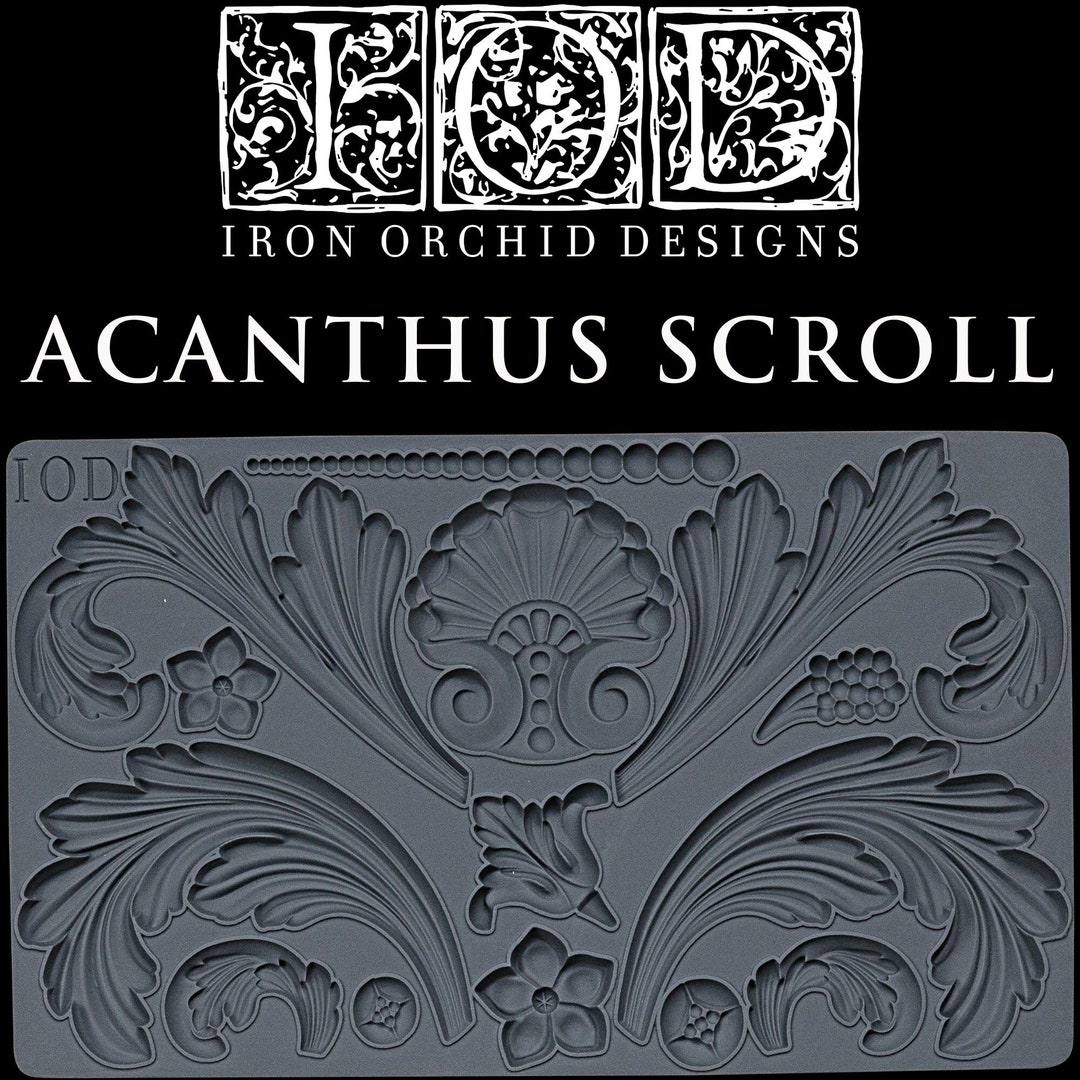 Acanthus Scroll Decor Mould by IOD Iron Orchid Designs - Etsy