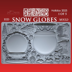 Snow Globes Mould (2025 Limited Release) by IOD - Iron Orchid Designs