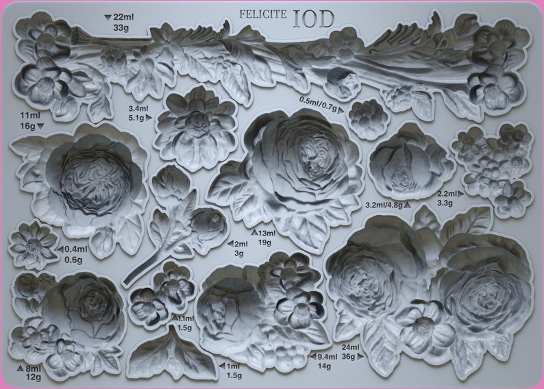 Felicite Mould by IOD - Iron Orchid Designs immagine 2