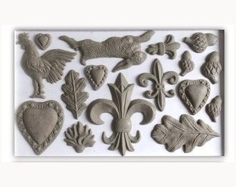 Fleur-de-lis Decor Mould by IOD - Iron Orchid Designs