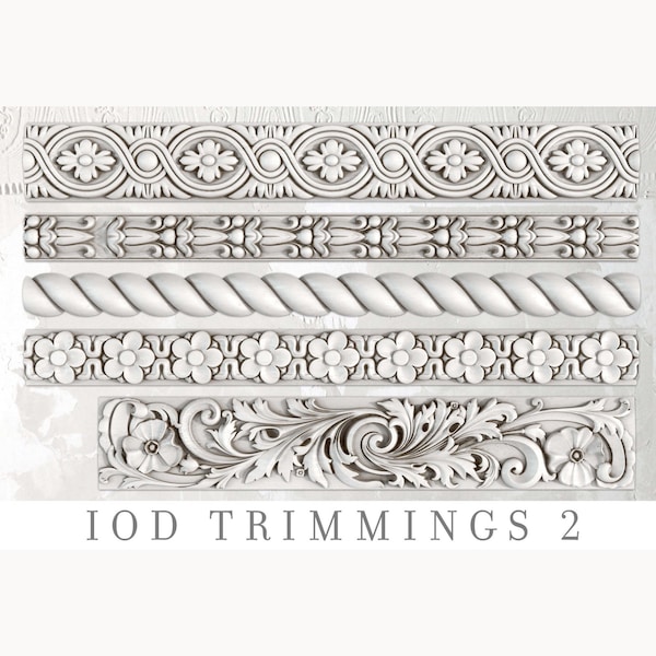 Trimmings 2 Decor Mould by IOD - Iron Orchid Designs