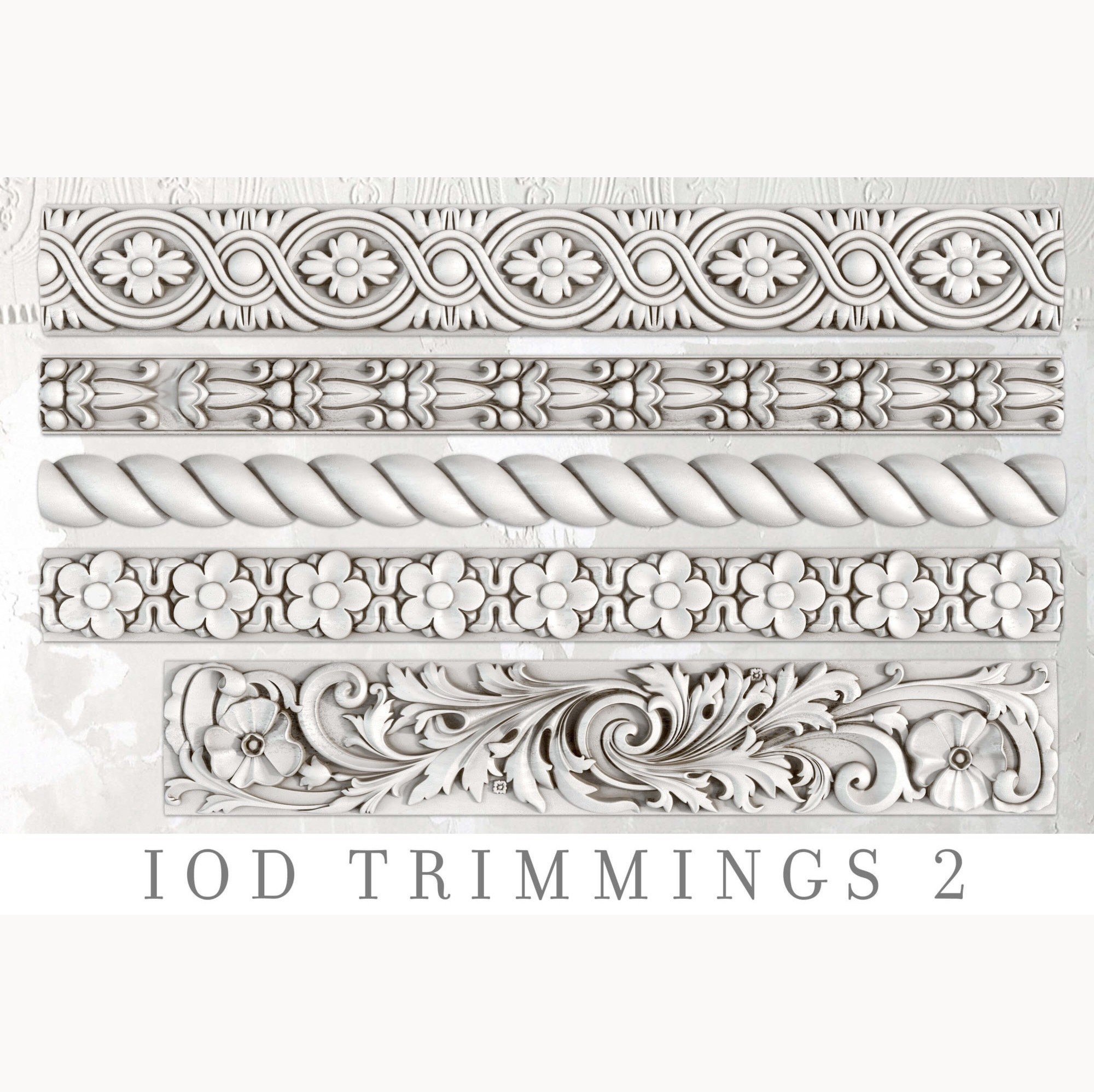 Trimmings 3 6X10 IOD Moulds™ – Knot Too Shabby