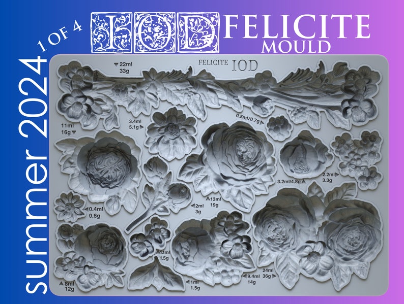 Felicite Mould by IOD - Iron Orchid Designs immagine 1