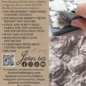 Felicite Mould by IOD - Iron Orchid Designs immagine 8
