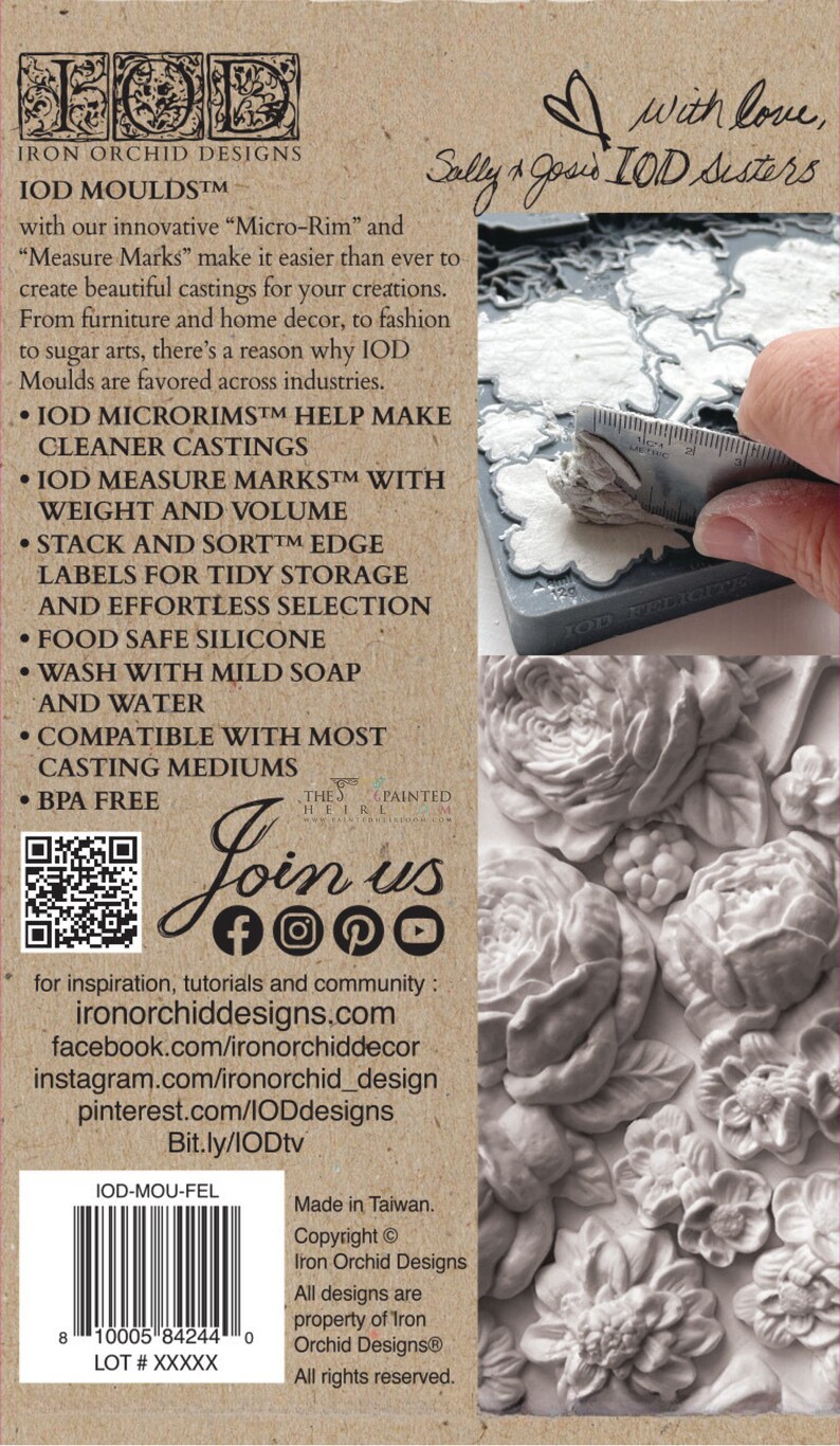 Felicite Mould by IOD - Iron Orchid Designs immagine 8