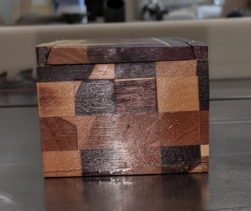 Caja de almacenamiento de madera artesanal | Etsy