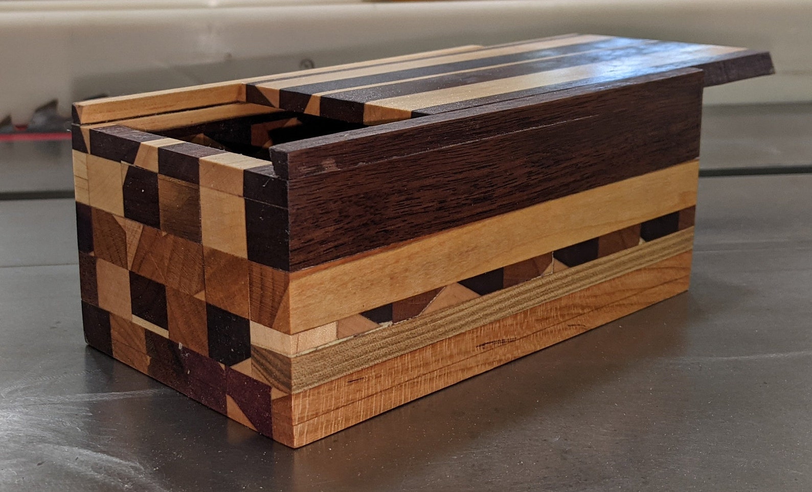 Caja de almacenamiento de madera artesanal | Etsy