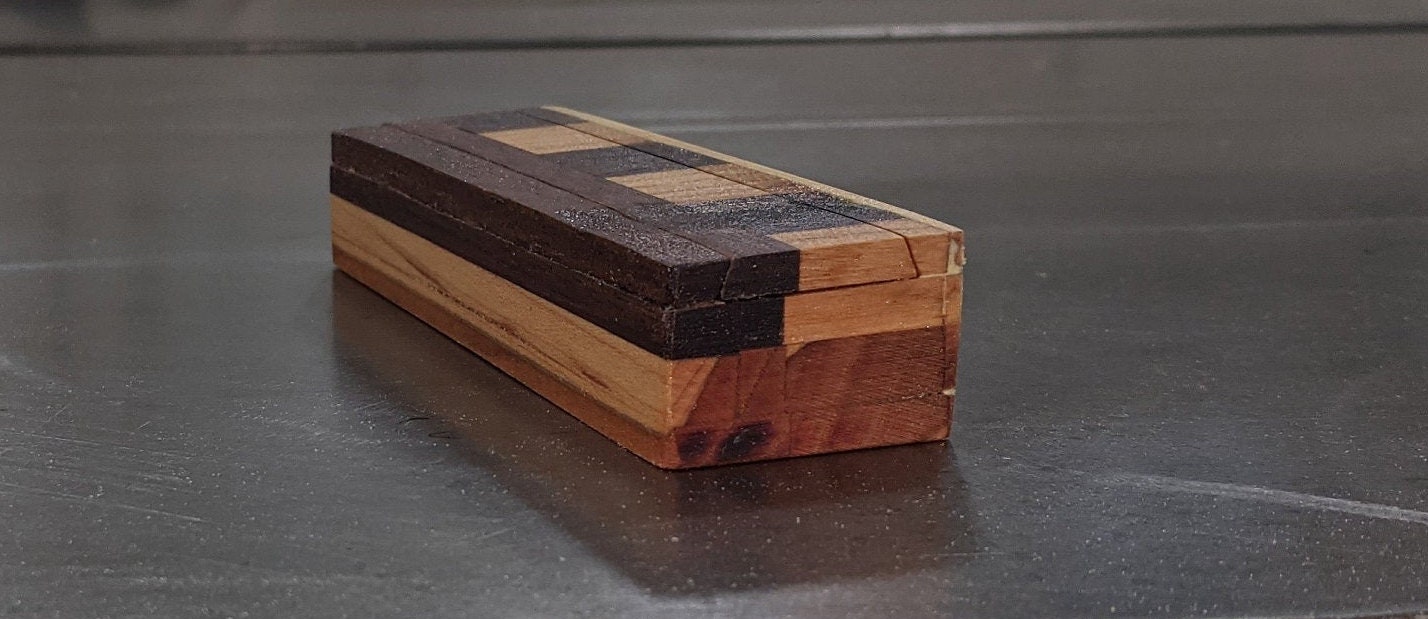 Caja de almacenamiento de madera artesanal | Etsy