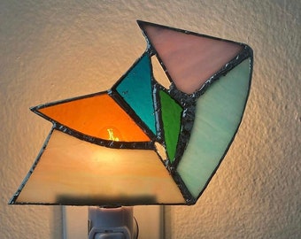 Stained glass night light