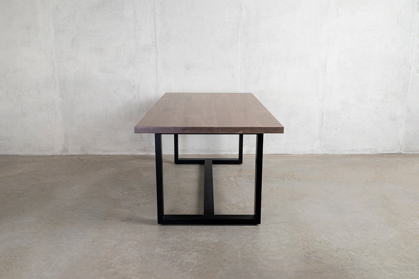 Modern Steel Hardwood Table - Etsy - Hardwood Steel Table Chairs