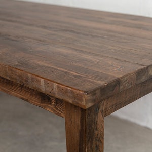 Reclaimed Dining Table Heritage Brown