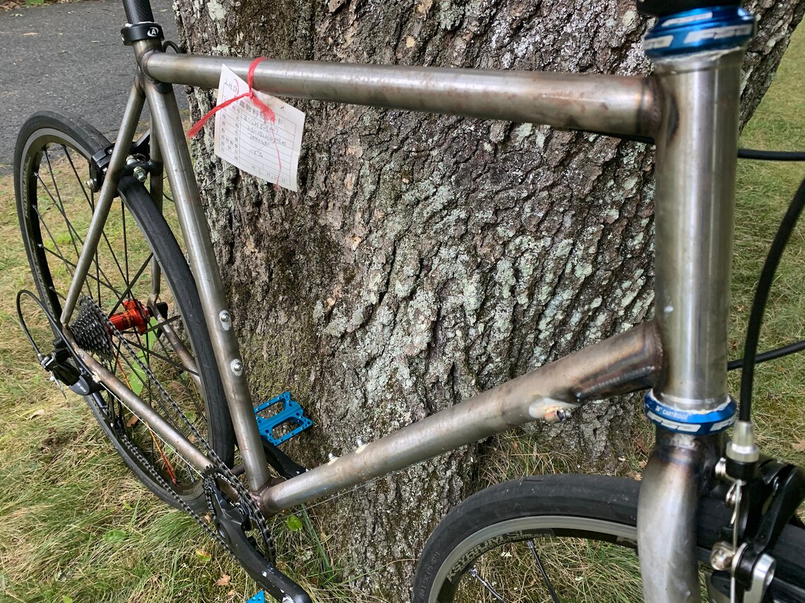 Custom Handmade Steel Frame Hybrid MTB Road Bicycle Large Etsy