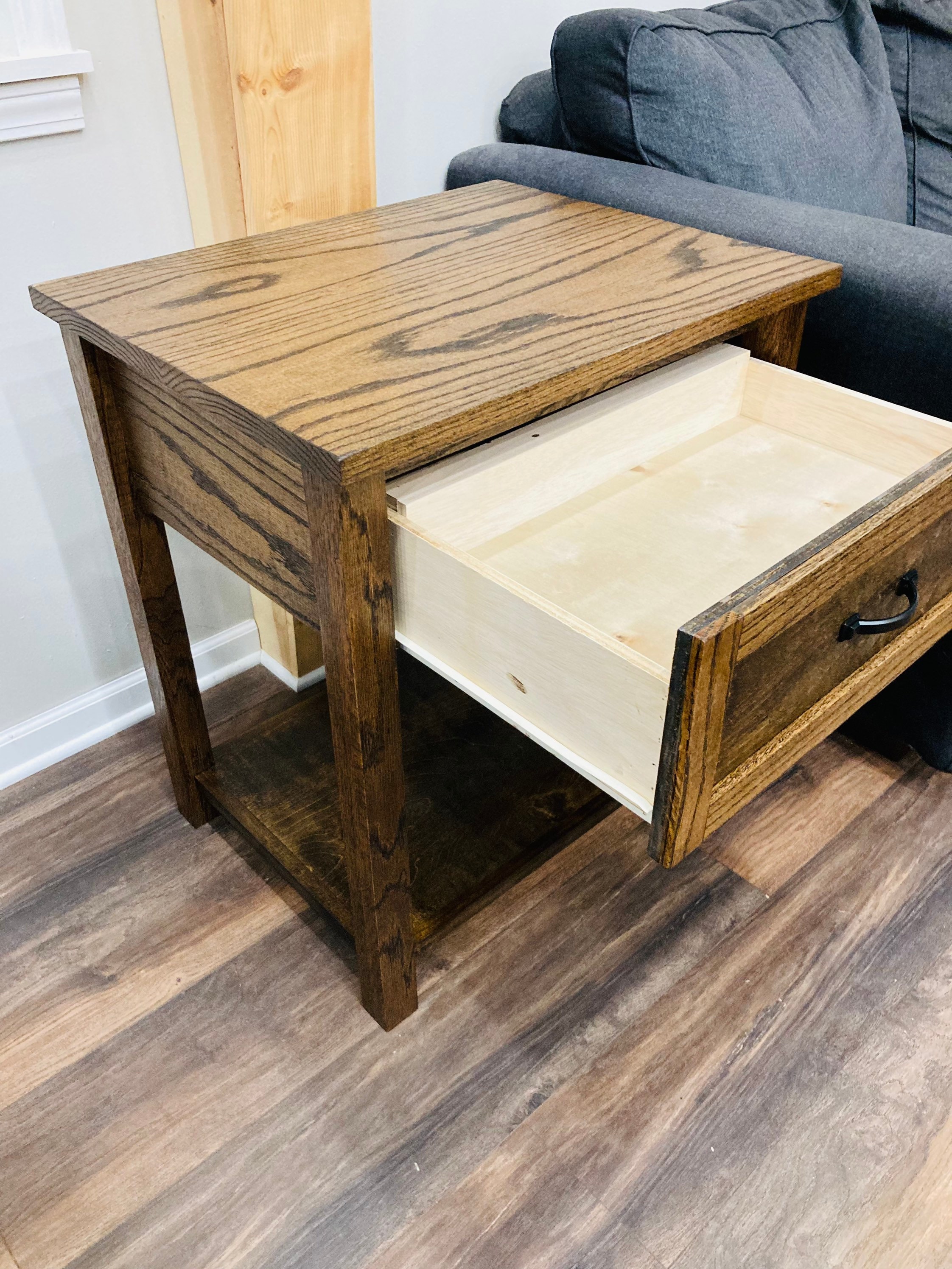 Night Stand Hidden Storage Gun Storage End Table Side Etsy