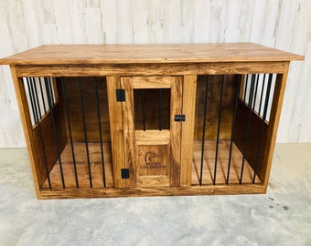 Wood Dog Kennel, dog kennel, tv console, tv stand, entertainment center, side board, table, hutch