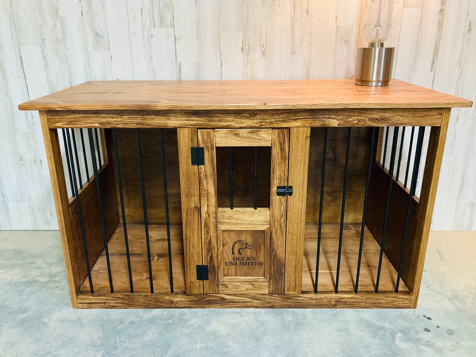 Wood Dog Kennel Dog Kennel Tv Console Tv Stand Etsy