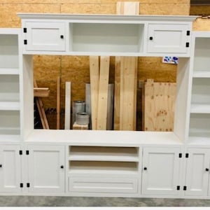Entertainment Center, tv console, cabinet, farmhouse, tv stand, barn door, chic image 10