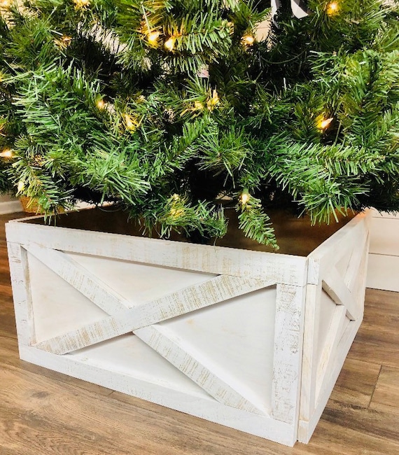 Christmas Tree Box FREE SHIPPING Tree Skirt Christmas Rustic