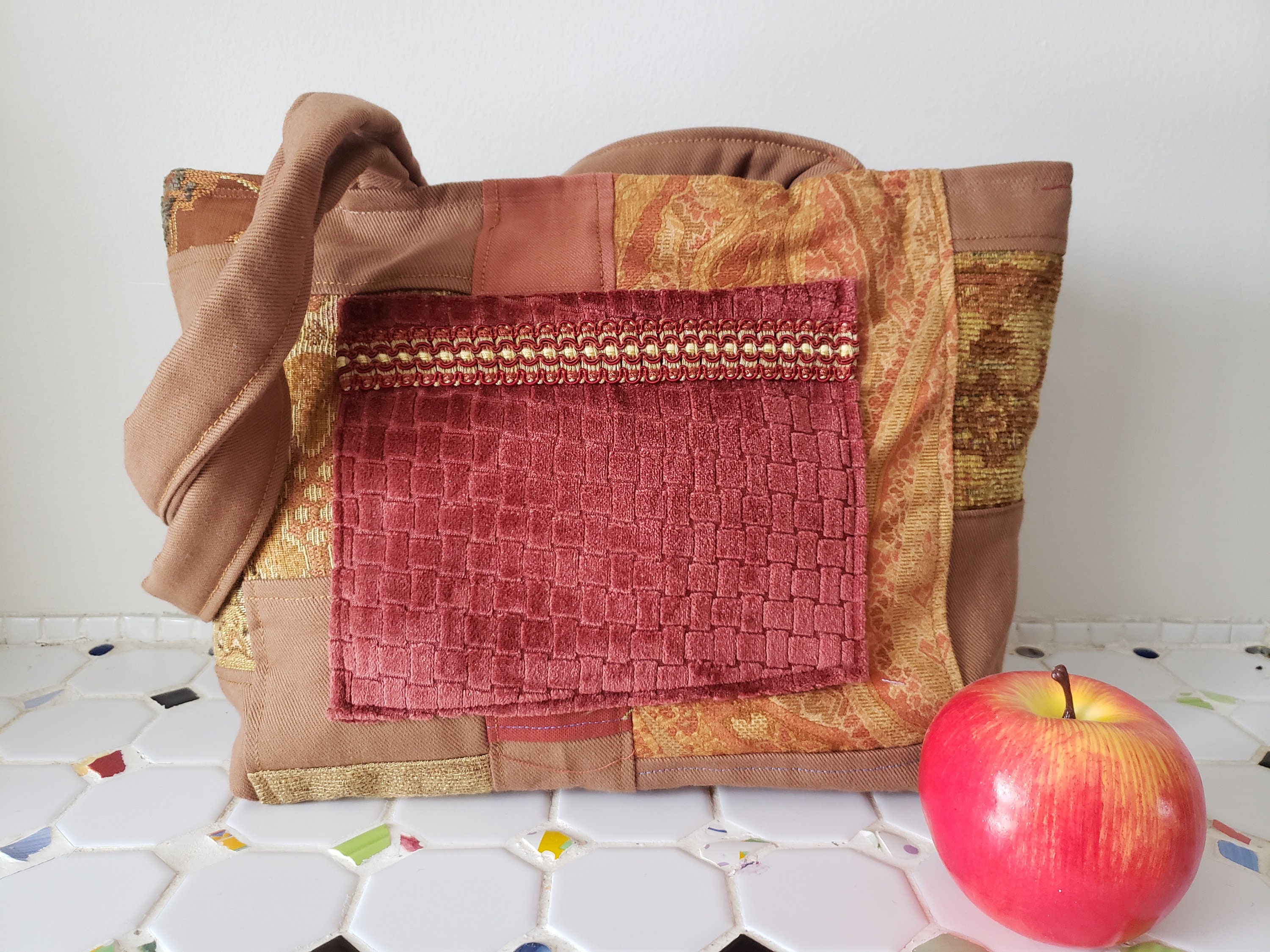 バッグ・カバンその他 DENIM PATCH WORK CLASSIC LOGO POUCH Vintage Denim Patchwork Bag - Etsy