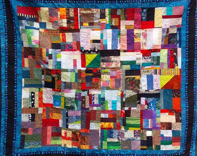 Scrappy Quilt - Etsy