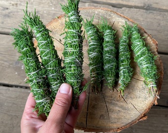 Incienso de enebro hecho a mano: incienso natural de hierbas