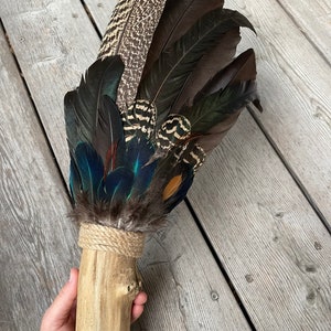 Smudging Big Peacock Feather Fan for Rituals - Shaman Tool - Etsy