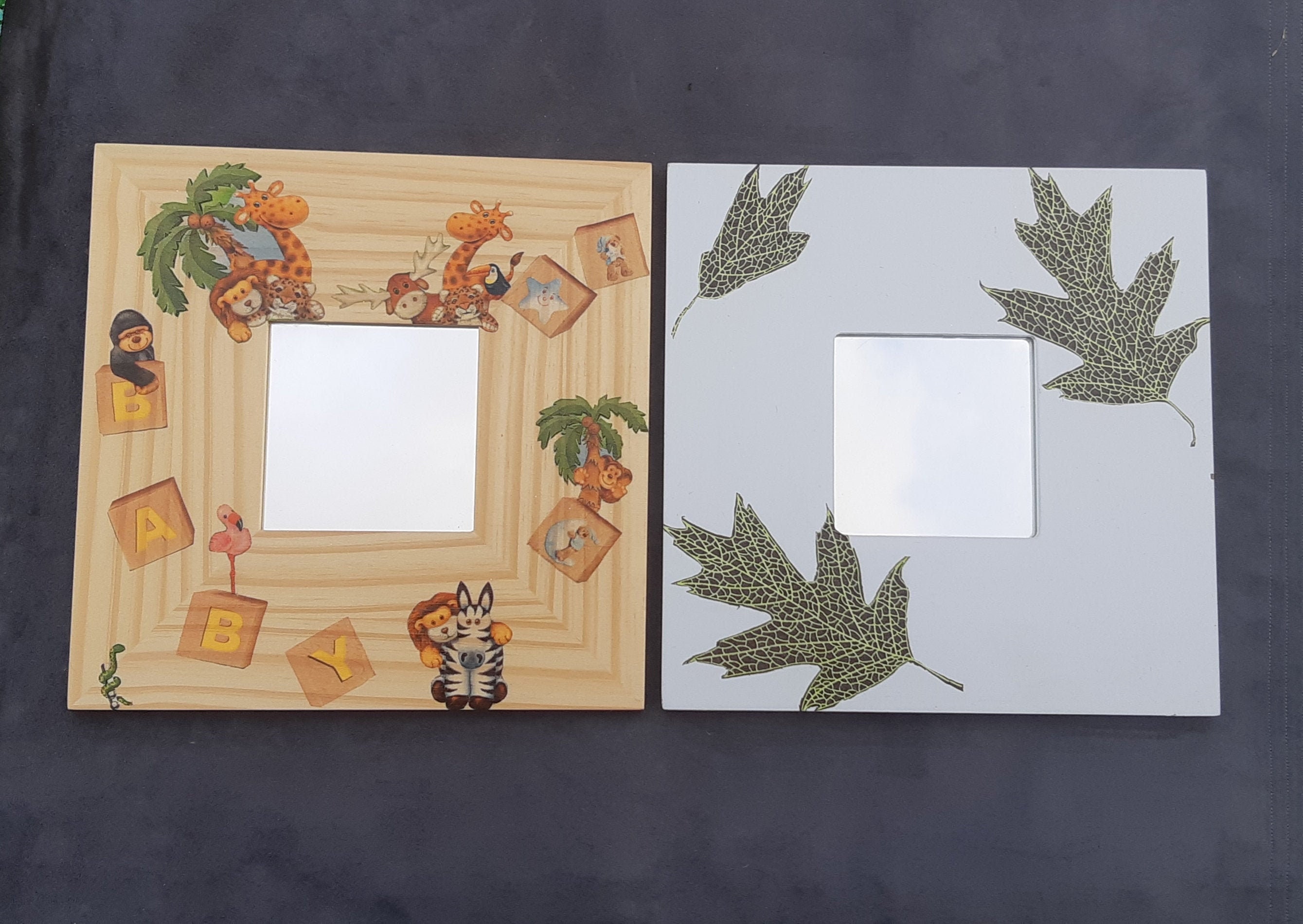 Miroir Safari/Miroir Feuilles de Printemps