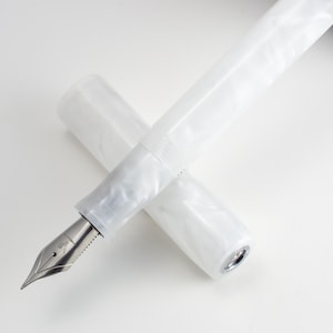 Snowdrift - Bespoke, Handcrafted Fountain Pen with Jowo #6 nib (EF, F, M, or B), luxury writing gift for collectors