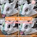 PDF PATTERN - Official Catexfish FISK Kemono Fursuit Head Base - Digital Download - Pattern Only