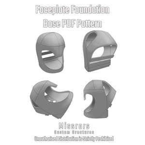 PDF PATTERN 'Faceplate' Foundation Fursuit Base Digital Download image 2