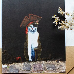 Postkarte - Streetart Pirat - Cat | By Streetartist N.M. | DIN A6