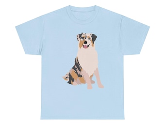 Australian shepherd T-shirt, Cute Dog Lover Unisex Tee, Animal Lover Shirt, Pet Gift, Aussie dog dad, Aussie Dog Mom, Aussie Shirt