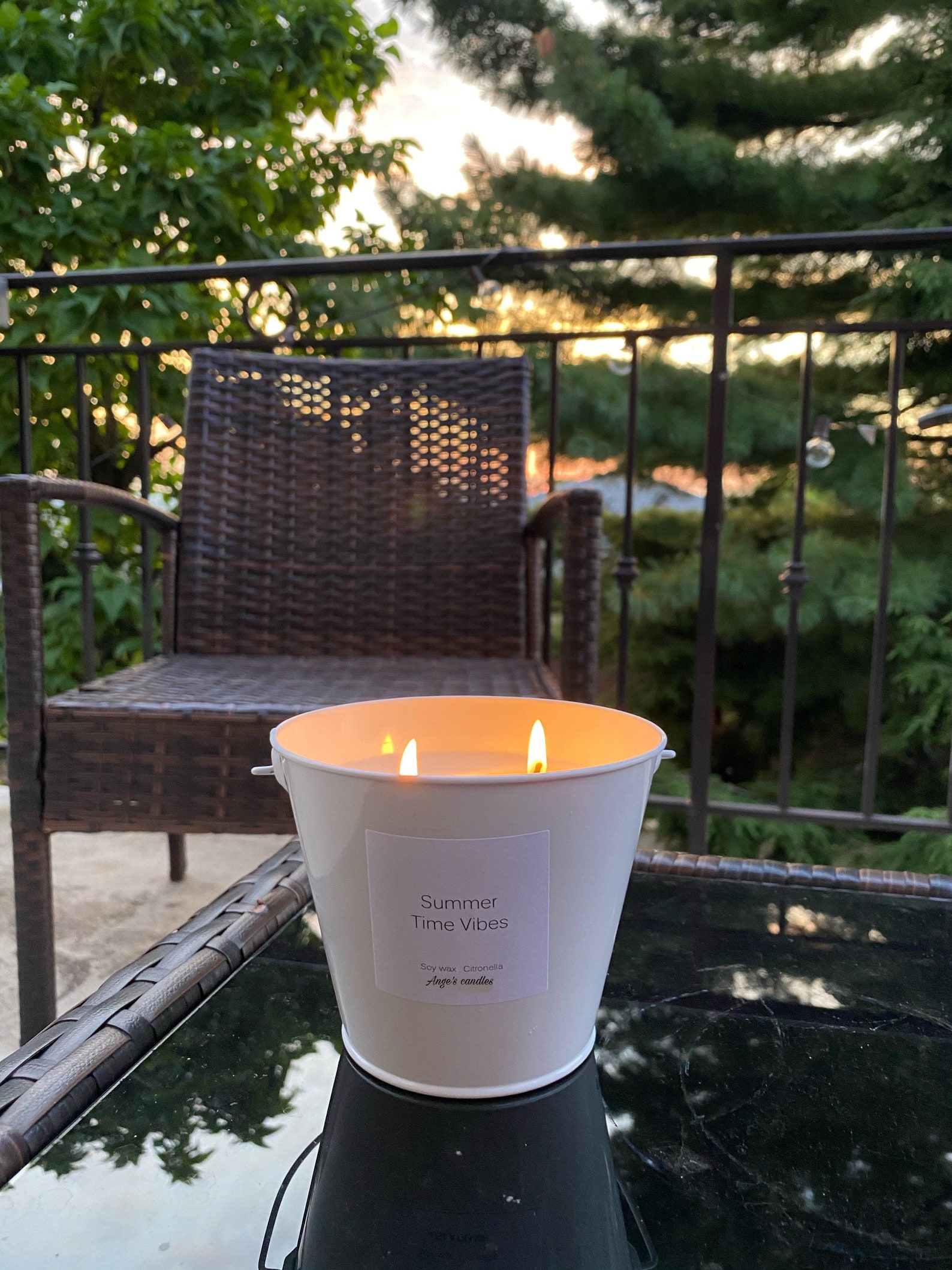 Large Soy Wax Citronella Candle Etsy