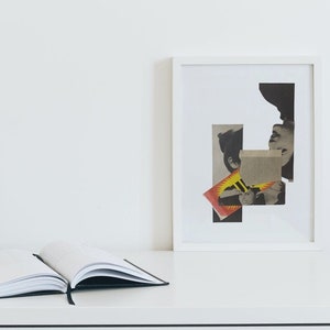 URLO / Art collage. Collage fatto a mano. Original artwork. Ritratto. Personaggi