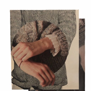 SO CLOSE / Analogue collage. Collage fatto a mano. Original artwork. Ritratto. Personaggi