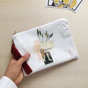 | COLLAGE CLUTCH Fabric clutch, wrist bags, Limited Edition gift idea