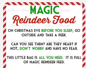 Reindeer Food Poem & Recipe