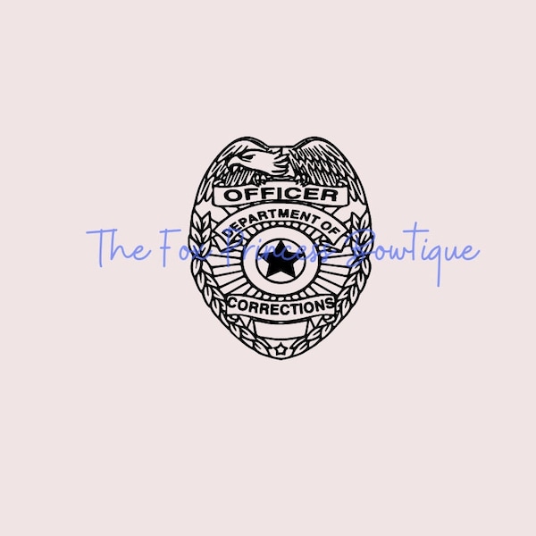 Corrections Officer Badge SVG