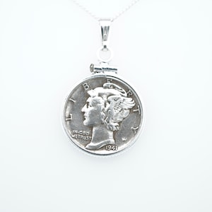 Mercury Dime Necklace