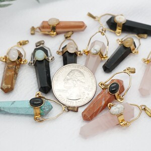 Assorted Crystal Pendants, Crystal Cabs, Crystal Necklaces