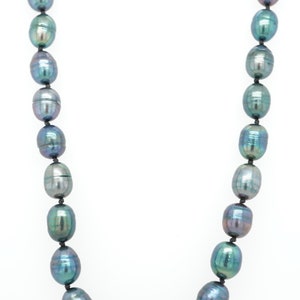 Handmade black Freshwater Pearl Necklace