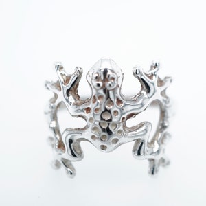 Handmade Sterling Silver Frog Ring
