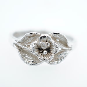 Handmade Sterling Silver Floral Ring