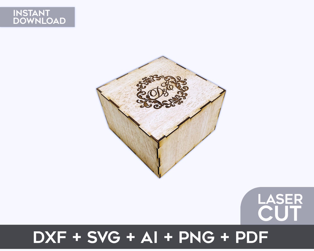 Gift Box Laser Cut Files SVG DXF AI Vector Plans Files - Etsy