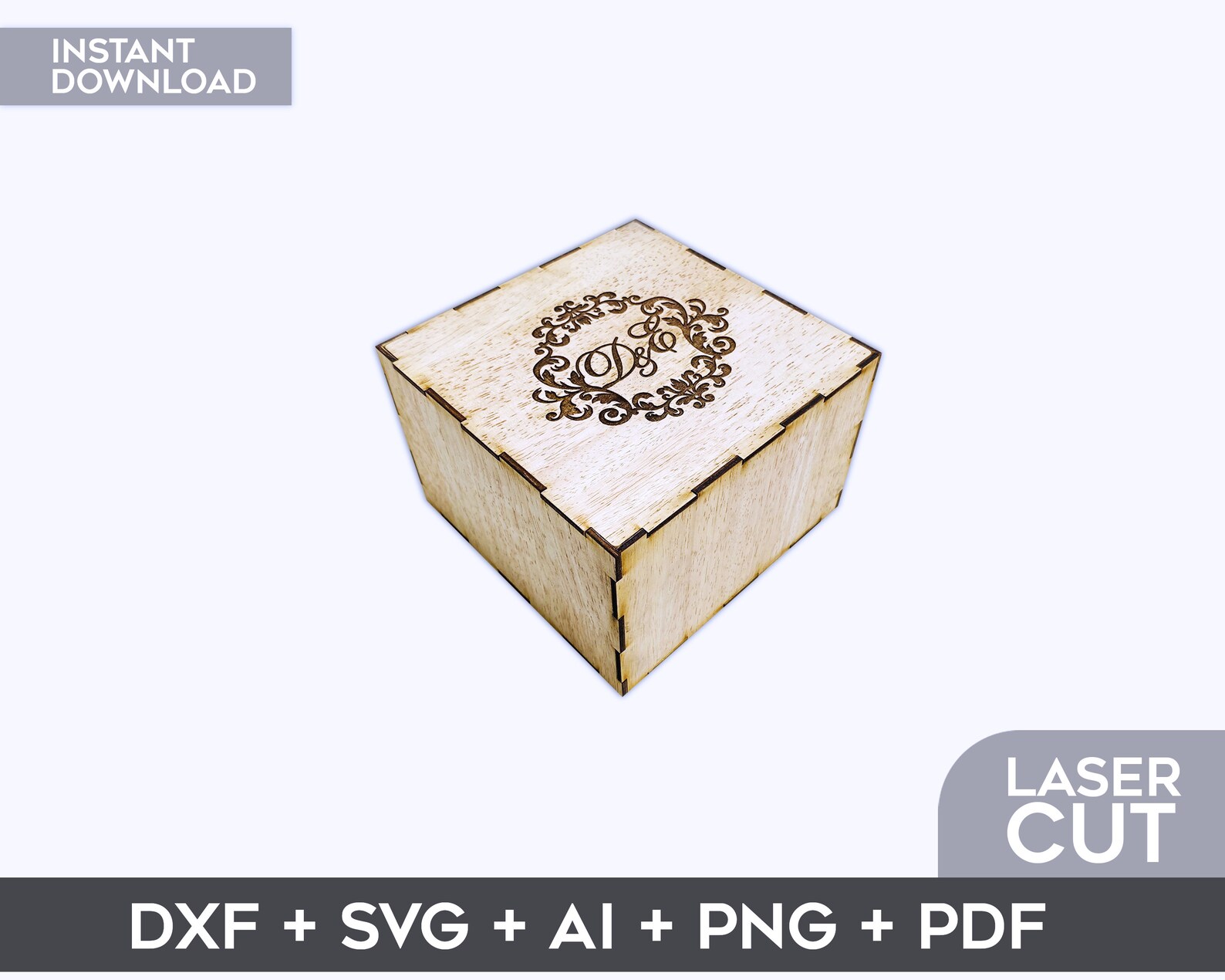 Gift Box Laser Cut Files SVG DXF AI Vector Plans Files | Etsy