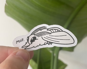 Moth sticker