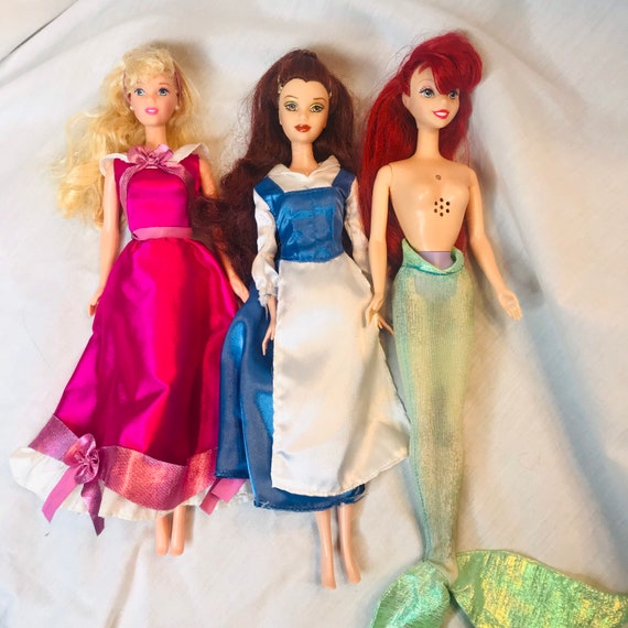 Vintage Disney Princess Barbie Dolls Etsy