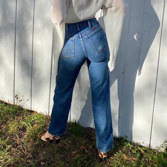 Vintage 70s Blue Denim Rustlers.