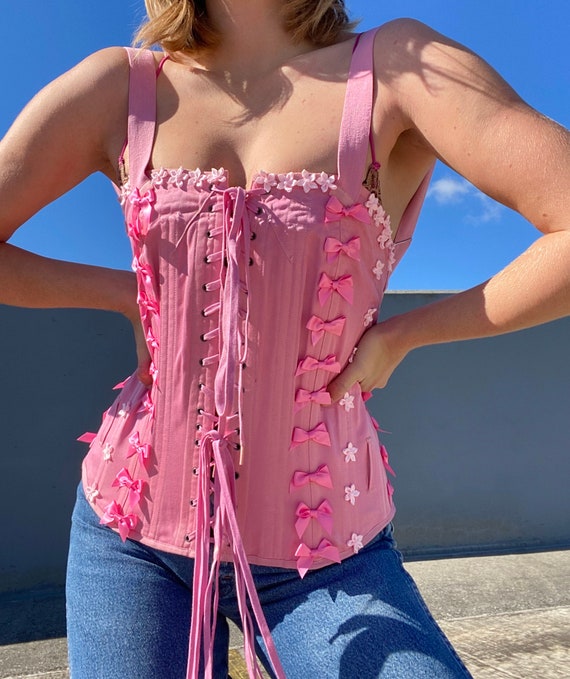 Genuine CAMP Antique Corset Top / Girdle Skirt Pie