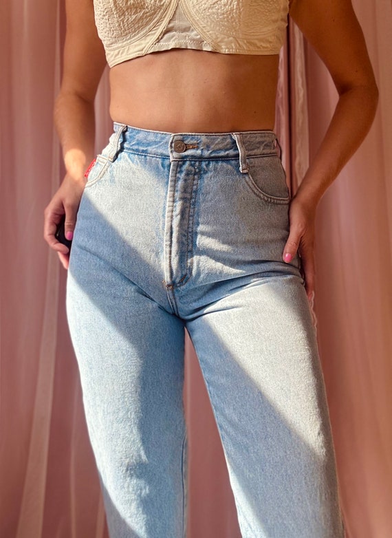 90s BONGO Light stone wash denim jeans - image 5