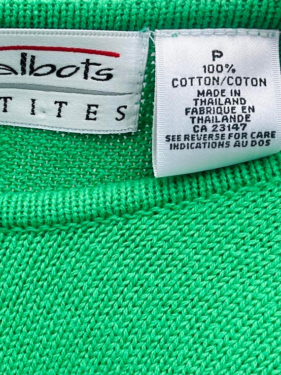 1990s Kelly green sweater - image 3